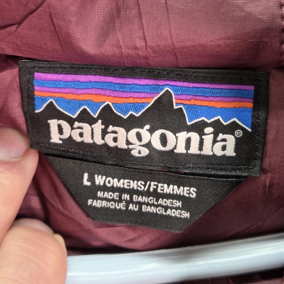 Patagonia Jacket Womens Large Red Down Sweater Hoody Hooded Puffer STY84711 - Picture 6 of 13